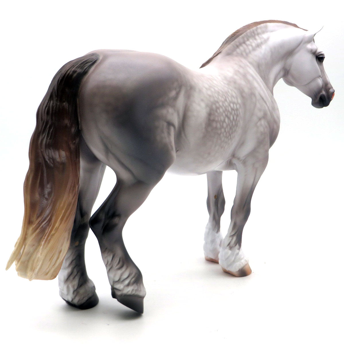 Greta-OOAK Dapple Grey Heavy Draft by Caroline Boydston 5/2/22