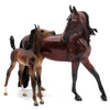 Spinner and Toto- OOAK Arabian Mare and Arab Foal Panted by Caroline Boydston SHCF 22