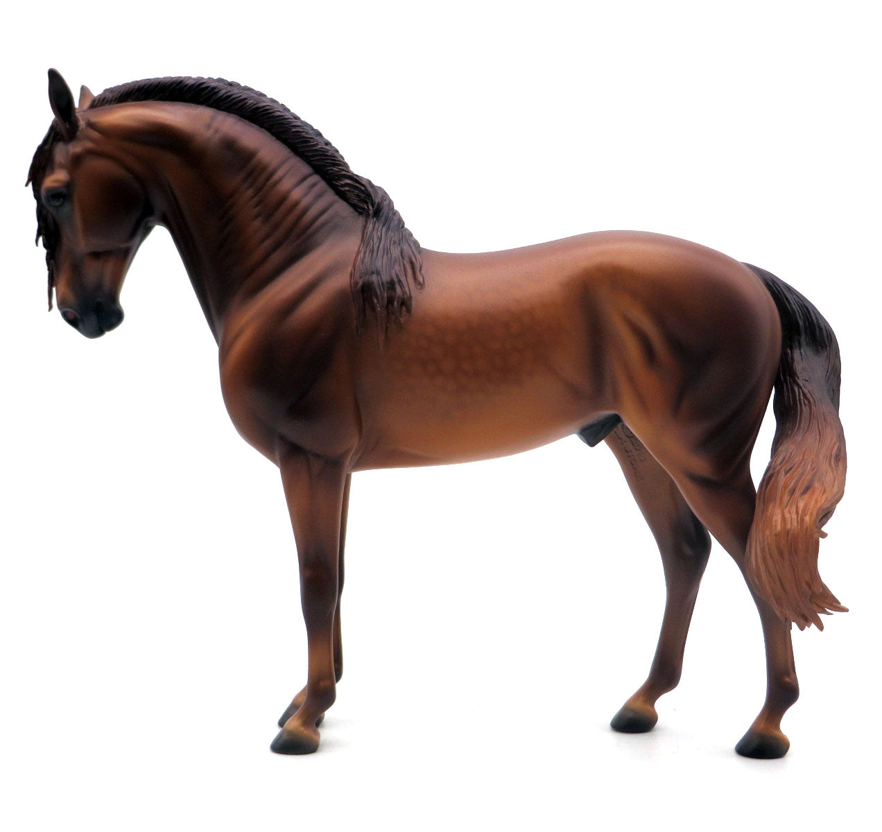 Kato-OOAK Dapple Chestnut Andalusian  Painted by Caroline Boydston SHCF 22