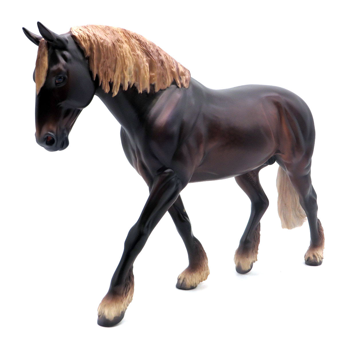 Kix-Liver Chestnut Irish Draft Painted by Caroline Boydston SHCF 22