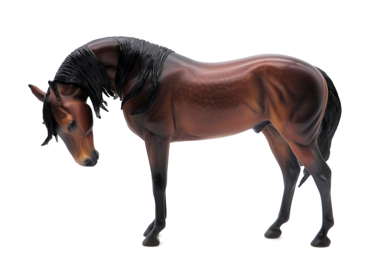 Saxon-OOAK Dapple Bay Andalusian Extreme Custom Painted by Caroline Boydston EQ 22