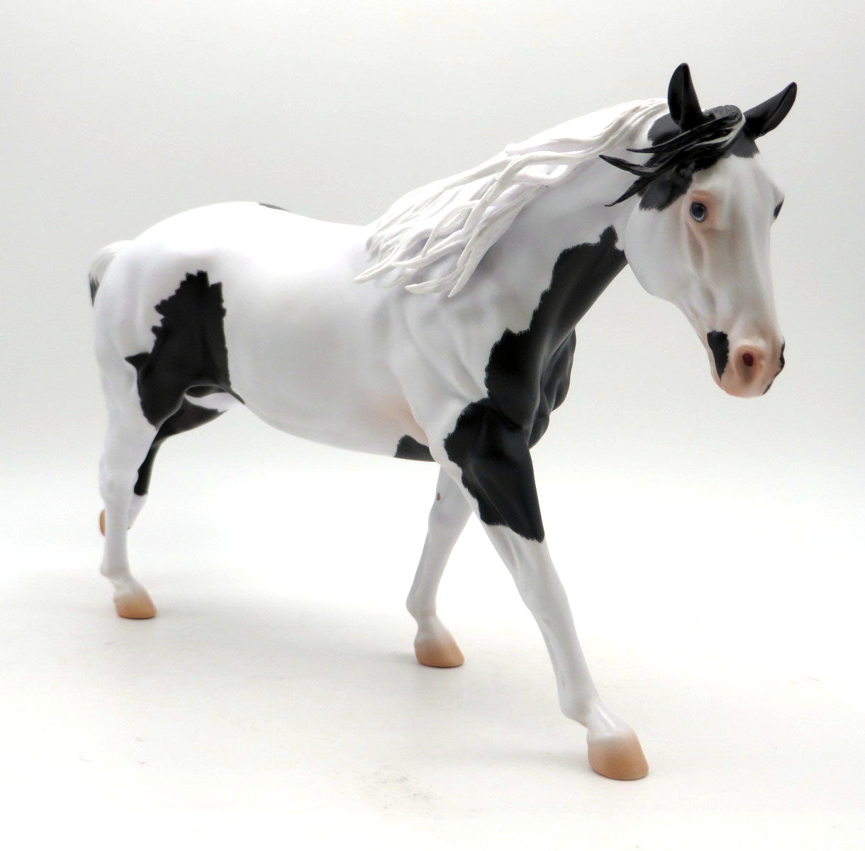 Atahri-OOAK Pinto Running Stock Horse Painted by Caroline Boydston SHCF 22