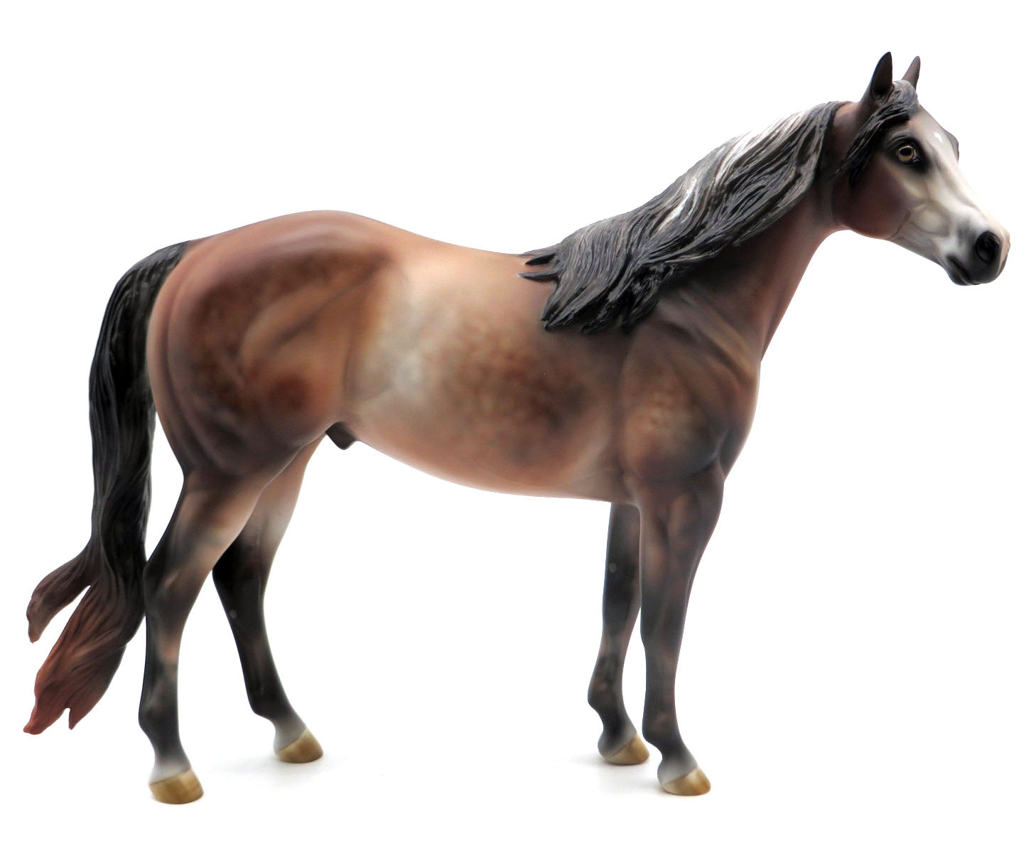 Scarface-OOAK Bay going grey ISH  Painted by Julie Keim SHCF 22