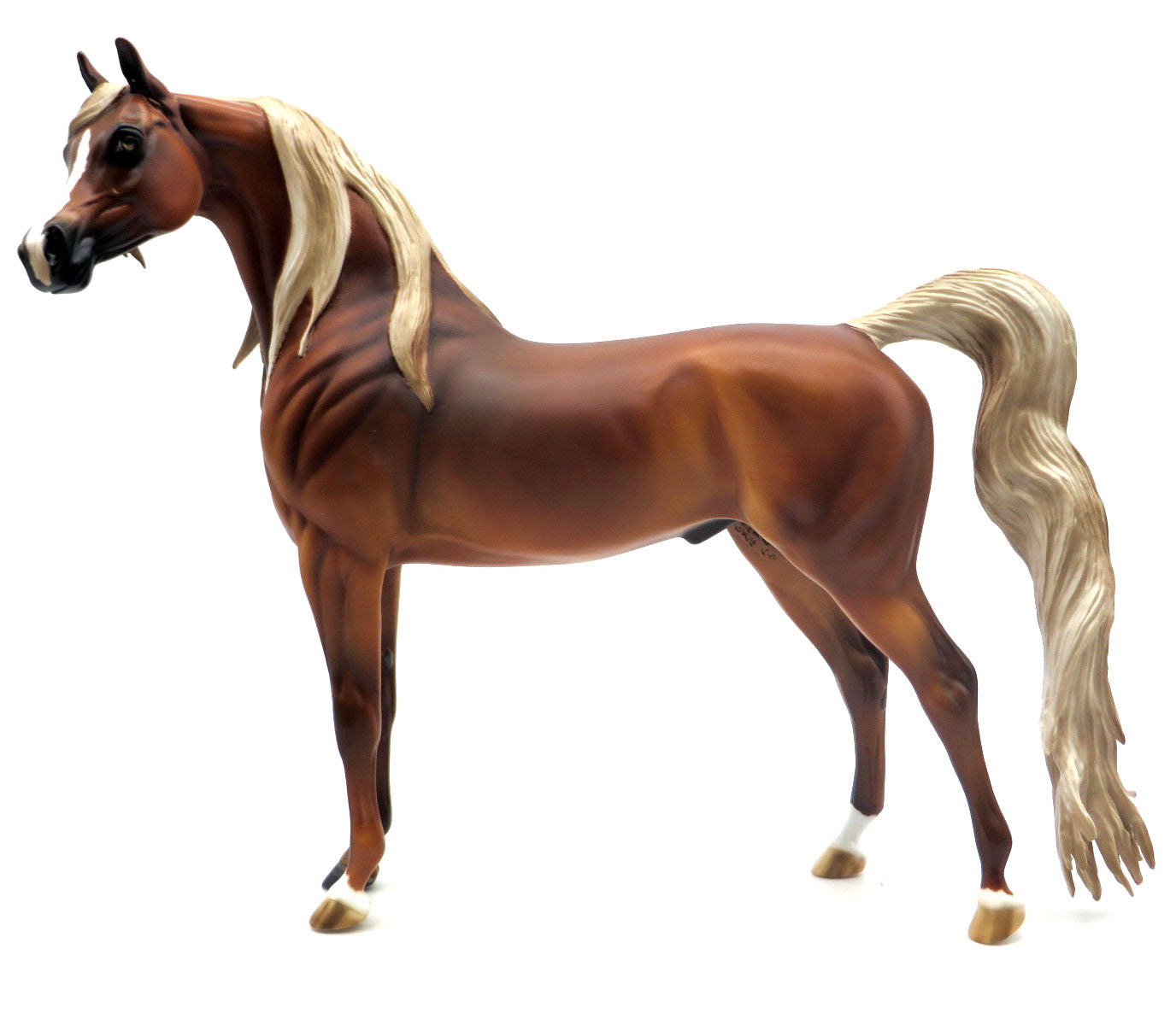 Lucky Luciano-OOAK Dapple Chestnut Arabian Painted by Carrie Keller SHCF 22