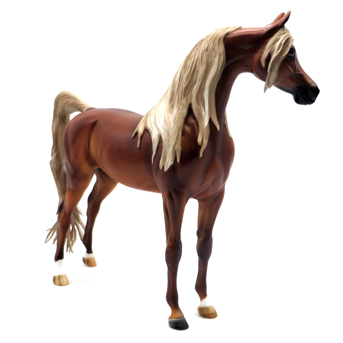 Lucky Luciano-OOAK Dapple Chestnut Arabian Painted by Carrie Keller SHCF 22