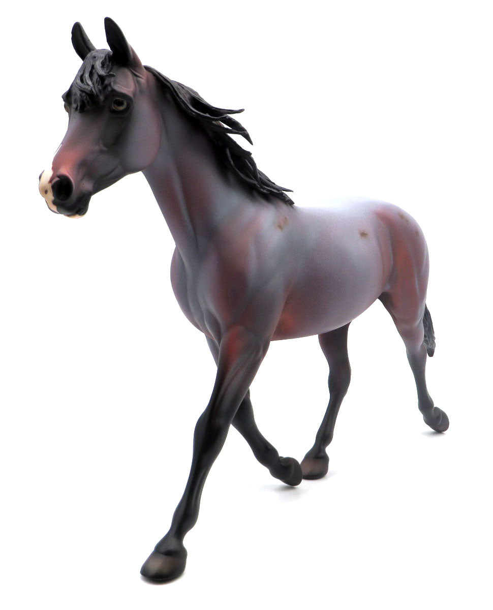 Two Bits-OOAK Bay Roan Palouse Painted by Dawn Quick SHCF 22