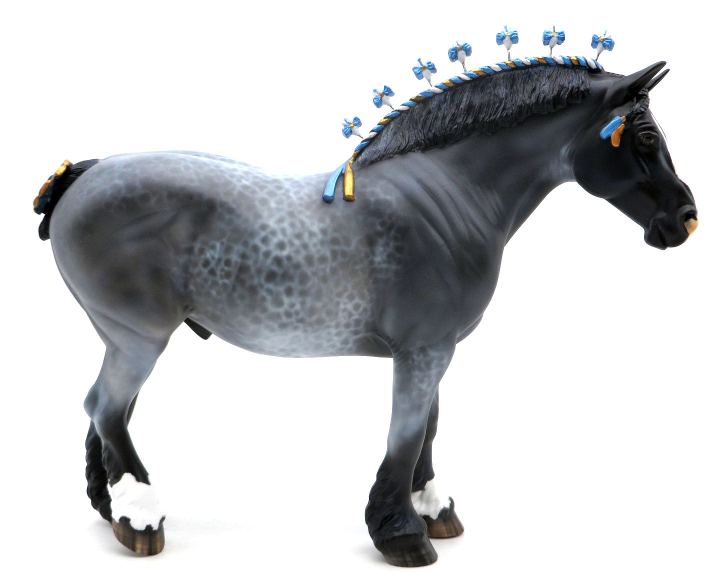Smoked Pearl -OOAK Reverse Dapple Heavy Draft Mare By Myla Pearce SHCF 22