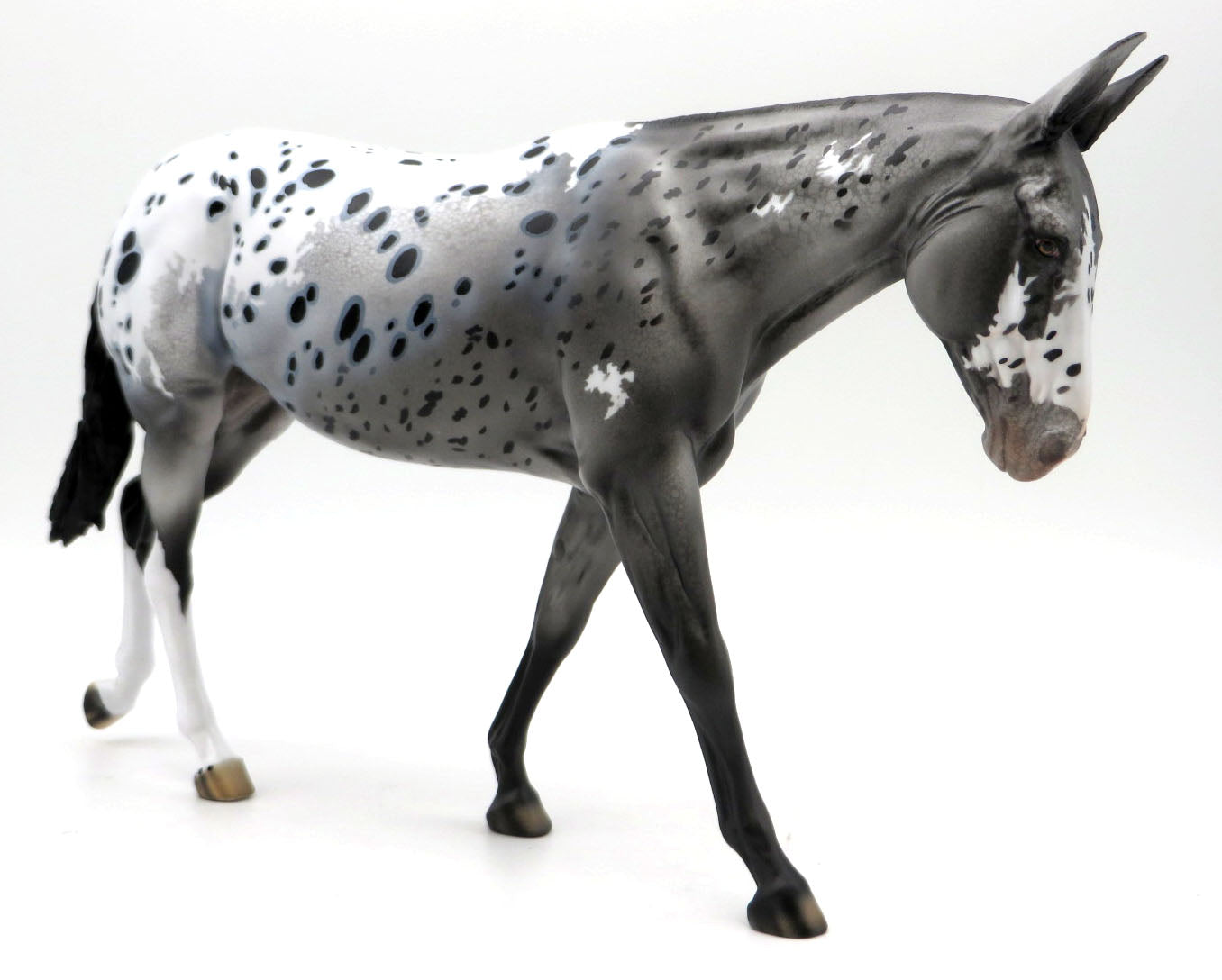 Fill Em with Daylight-OOAK Loud Appaloosa Mule Painted by Dawn Quick SHCF 22