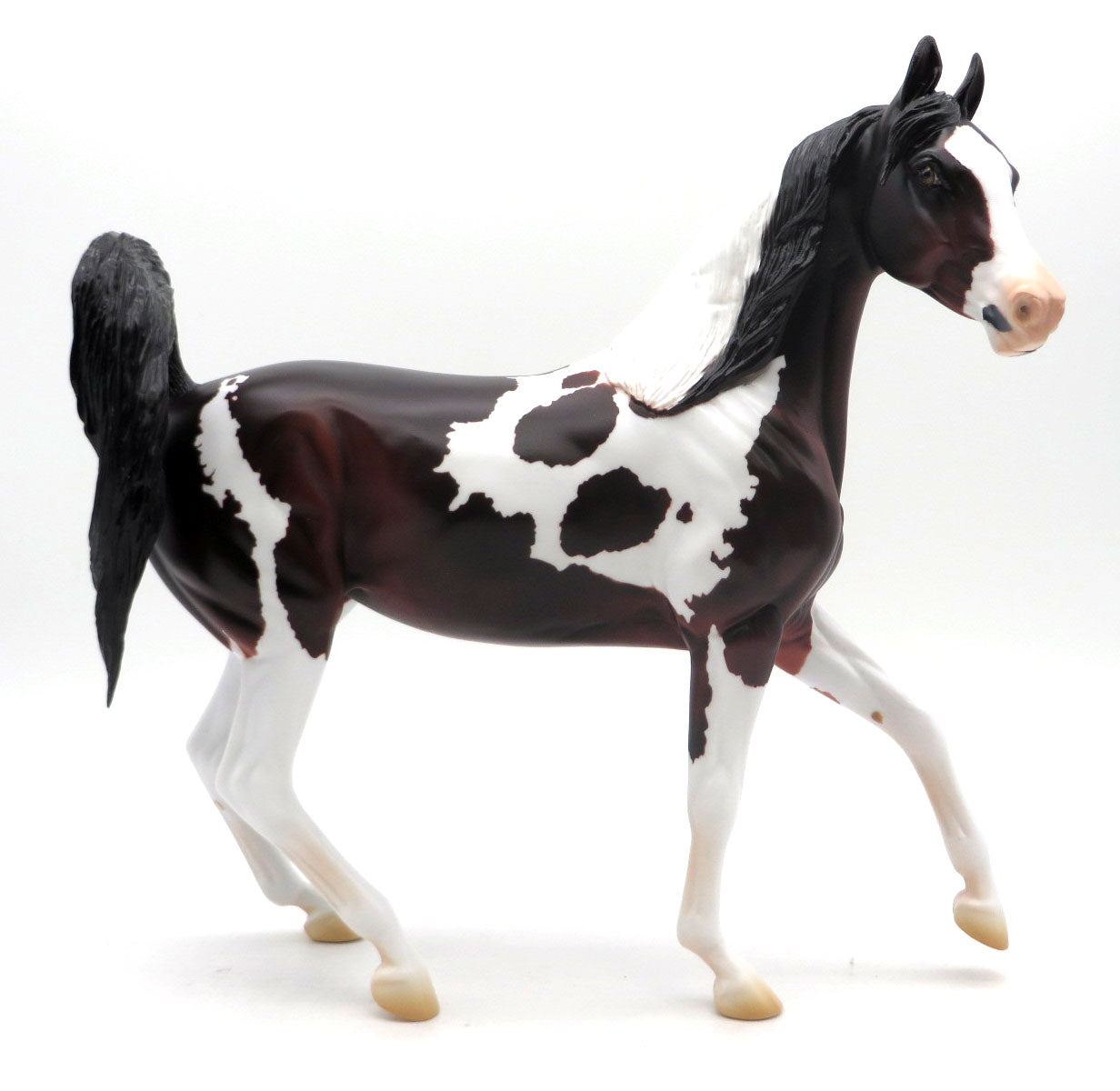 Orchids-OOAK Bay Pinto Arabian Mare Painted by Ashely SHCF 22