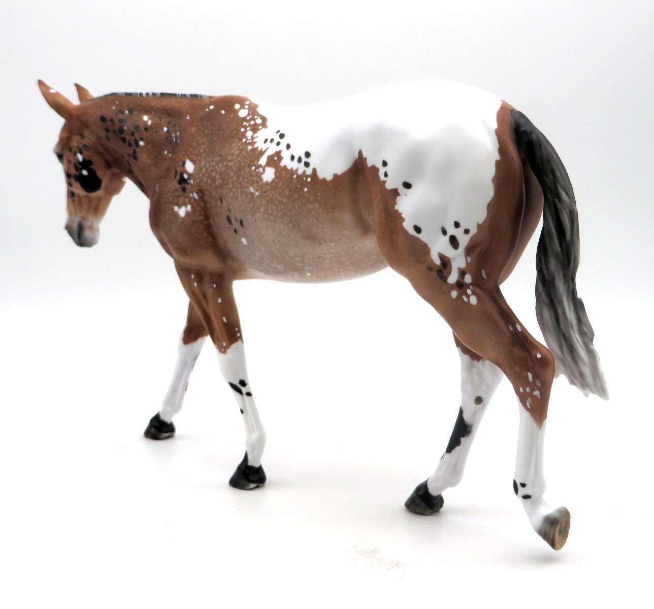 Ricochet-OOAK Appaloosa Mule Painted by Myla Pearce SHCF 22