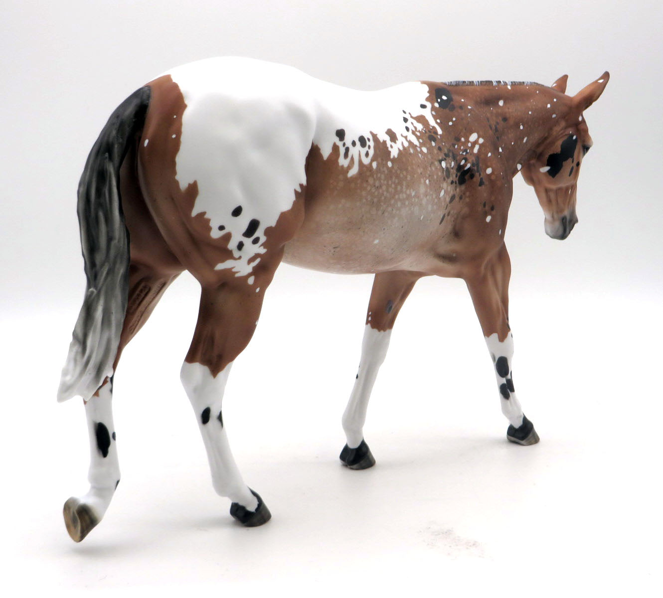 Ricochet-OOAK Appaloosa Mule Painted by Myla Pearce SHCF 22