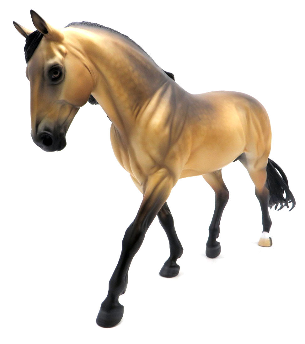 Angel Eyes-OOAK Buckskin Irish Drafter Painted by Carrie Keller SHCF 22