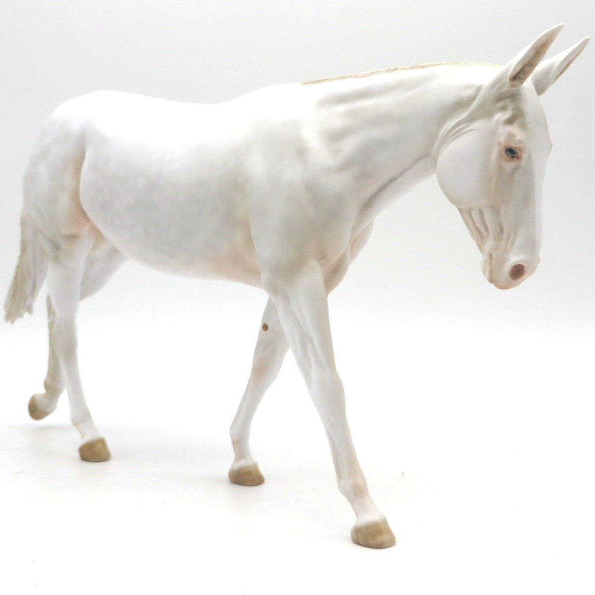 Pearl-OOAK Dapple White Mule Painted by Julie SHCF 22