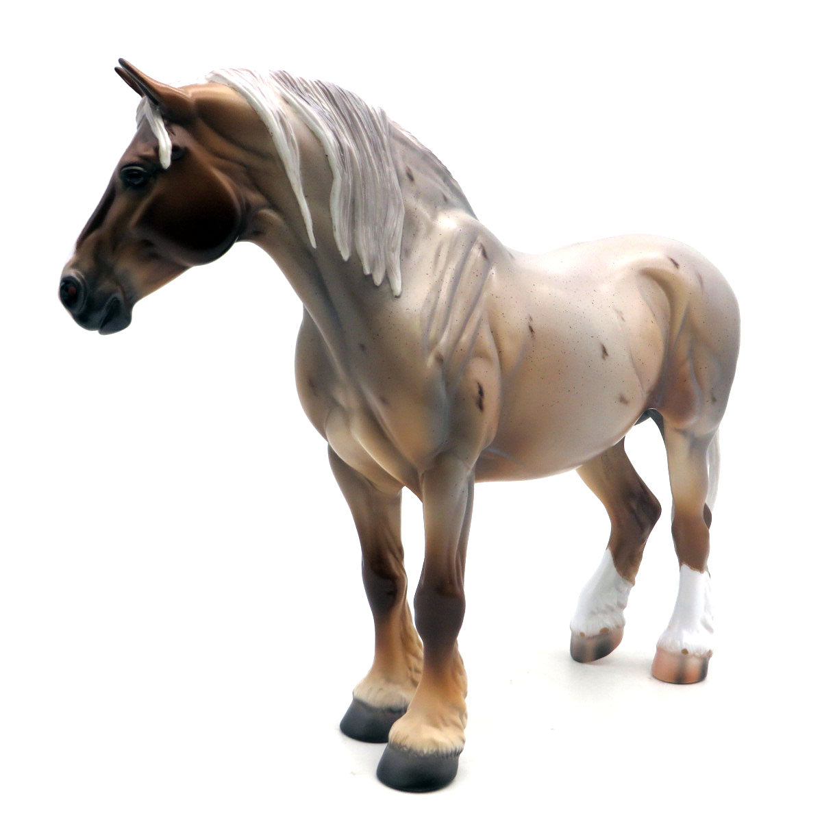 Orleans- OOAK Heavy Draft Roan Painted by Caroline Boydston 5/16/22