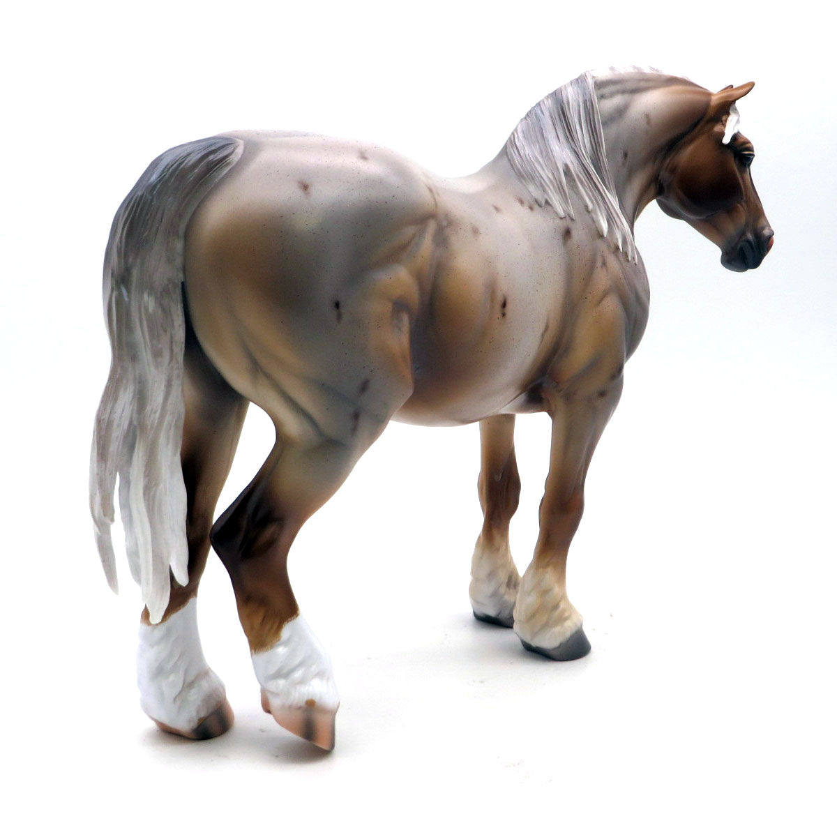 Orleans- OOAK Heavy Draft Roan Painted by Caroline Boydston 5/16/22