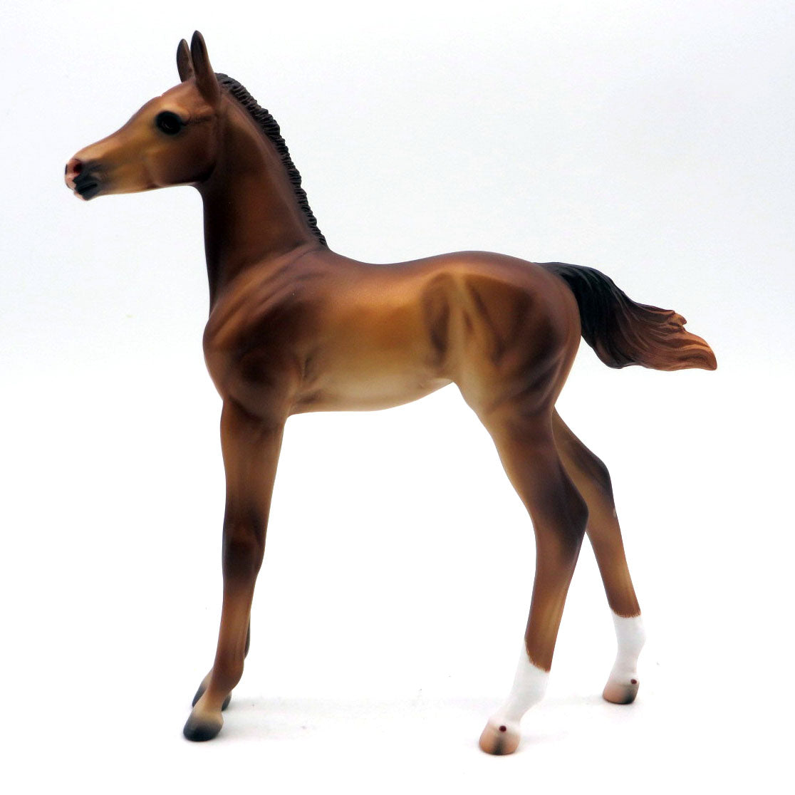 Rejoice- OOAK Baby Chestnut Foal Painted by Caroline Boydston 5/16/22