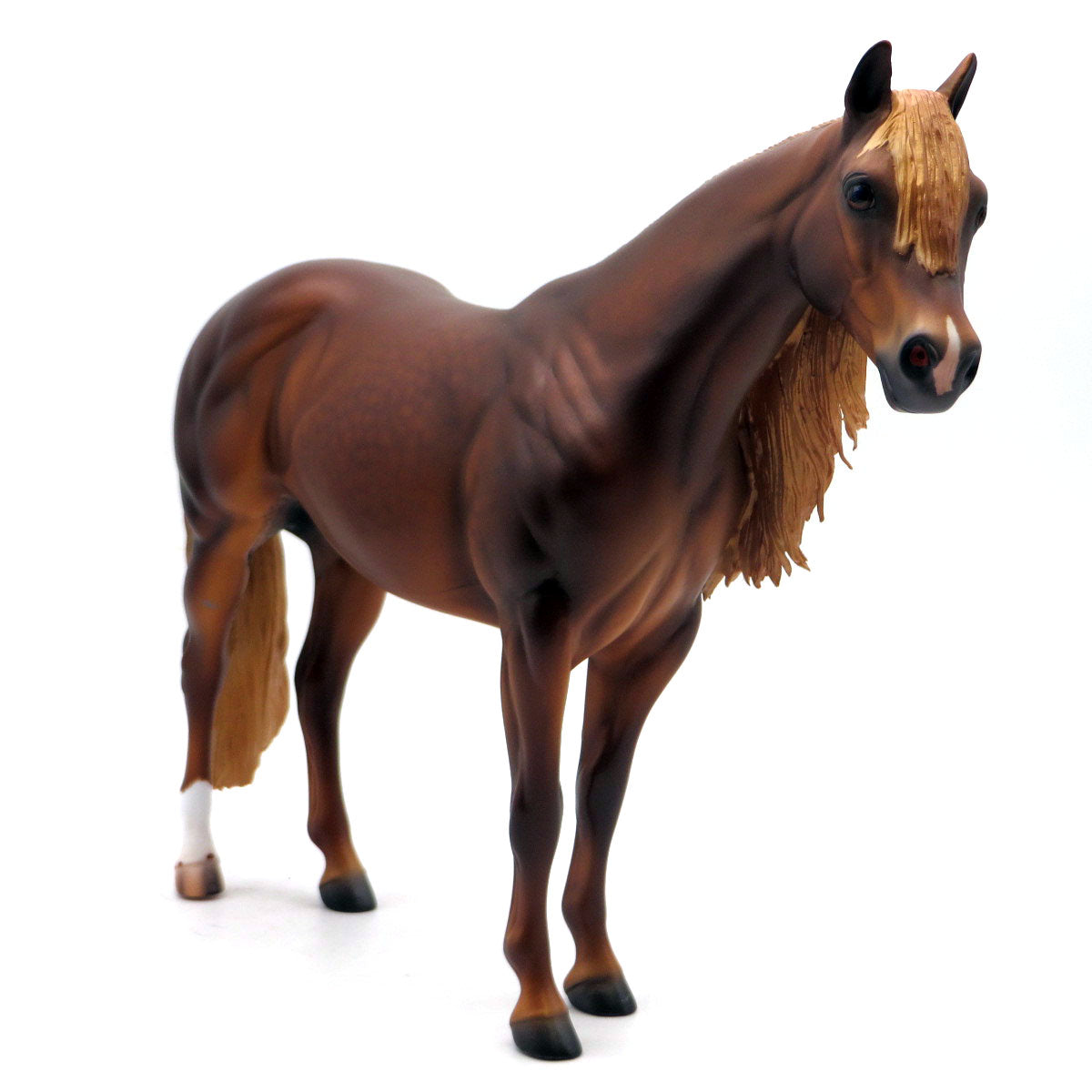 The Confessor-OOAK Dapple Chestnut ISH Painted by Caroline Boydston 5/16/22