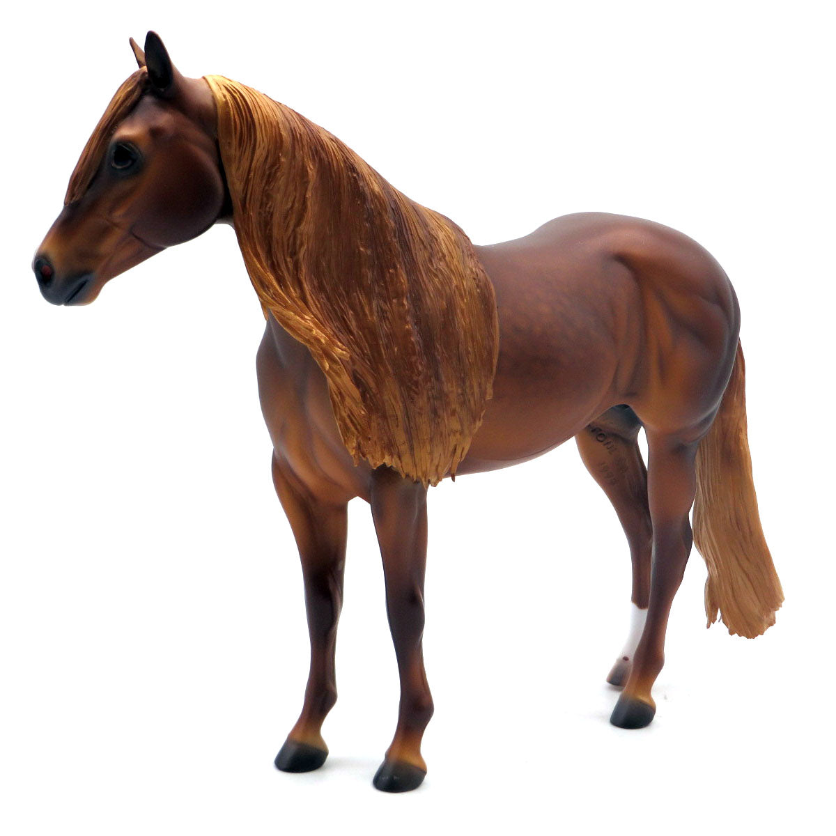 The Confessor-OOAK Dapple Chestnut ISH Painted by Caroline Boydston 5/16/22