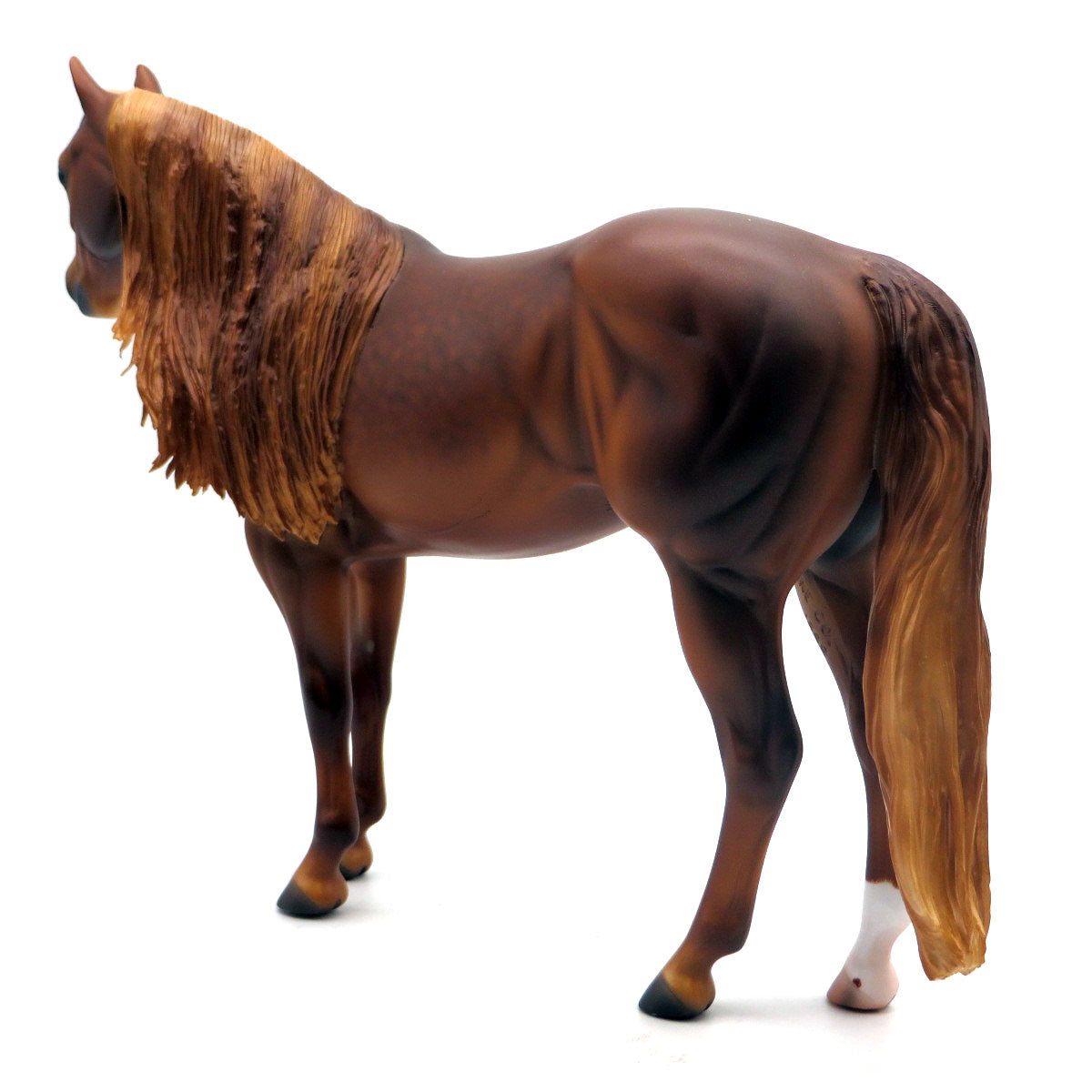 The Confessor-OOAK Dapple Chestnut ISH Painted by Caroline Boydston 5/16/22