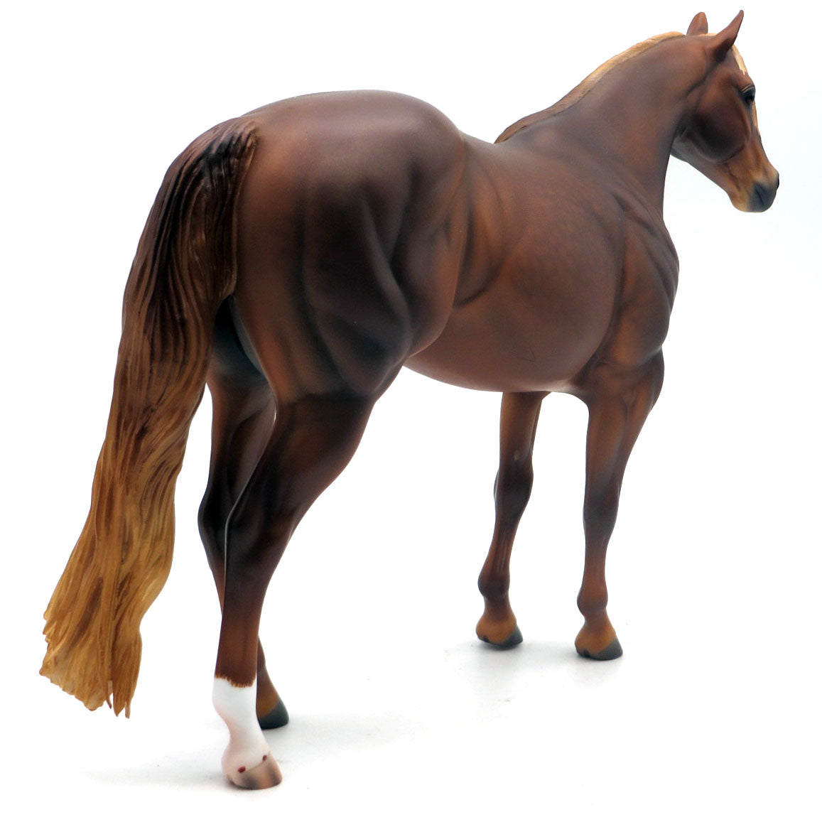 The Confessor-OOAK Dapple Chestnut ISH Painted by Caroline Boydston 5/16/22