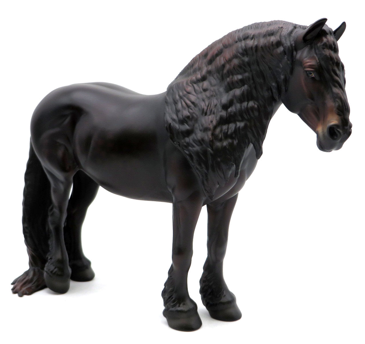 Speakeasy- OOAK Dark Chestnut Heavy Draft Painted by Jess  SHCF 22