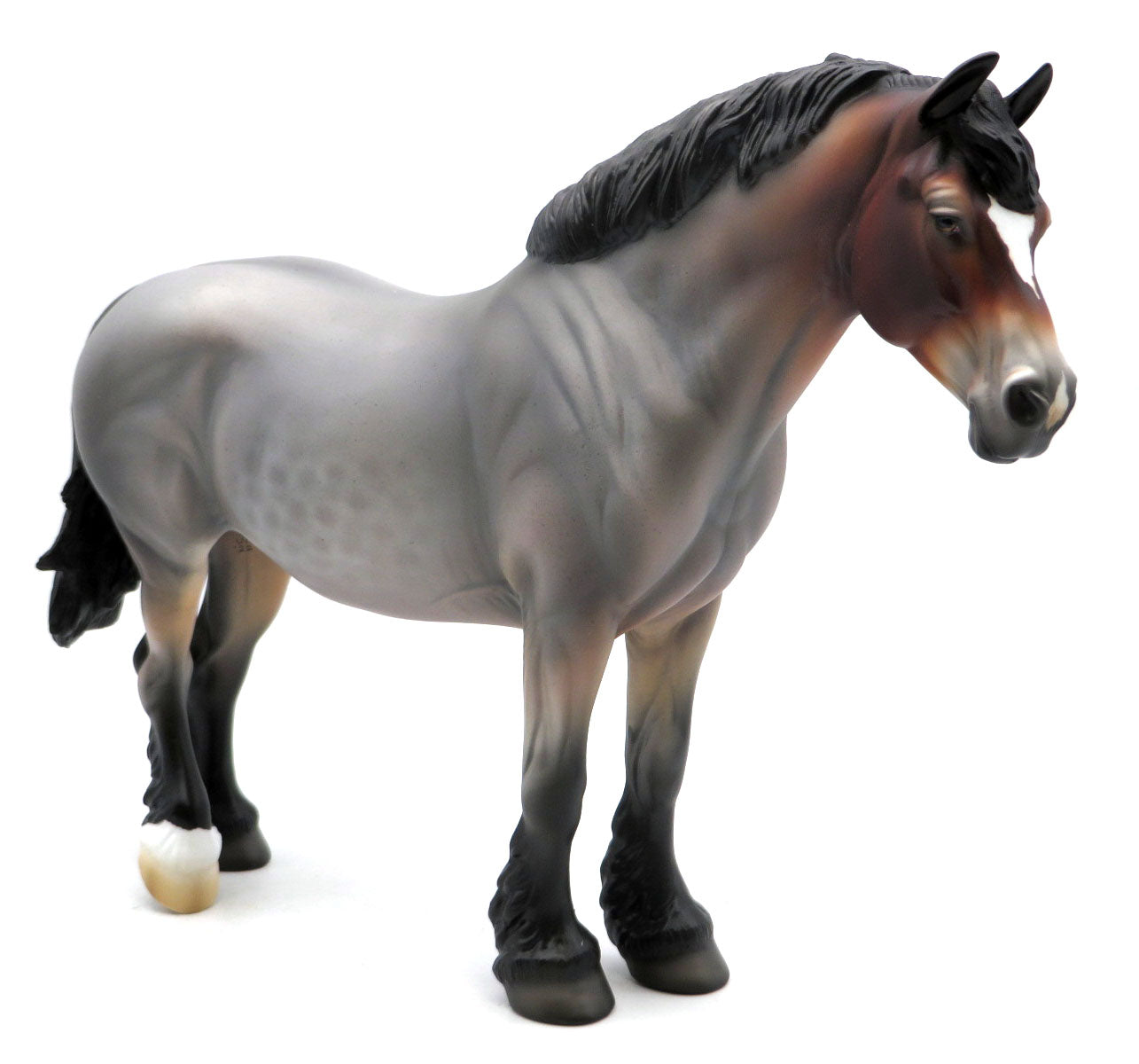 Petoskey- OOAK Reverse Dapple Bay Draft Mare SHCF 22