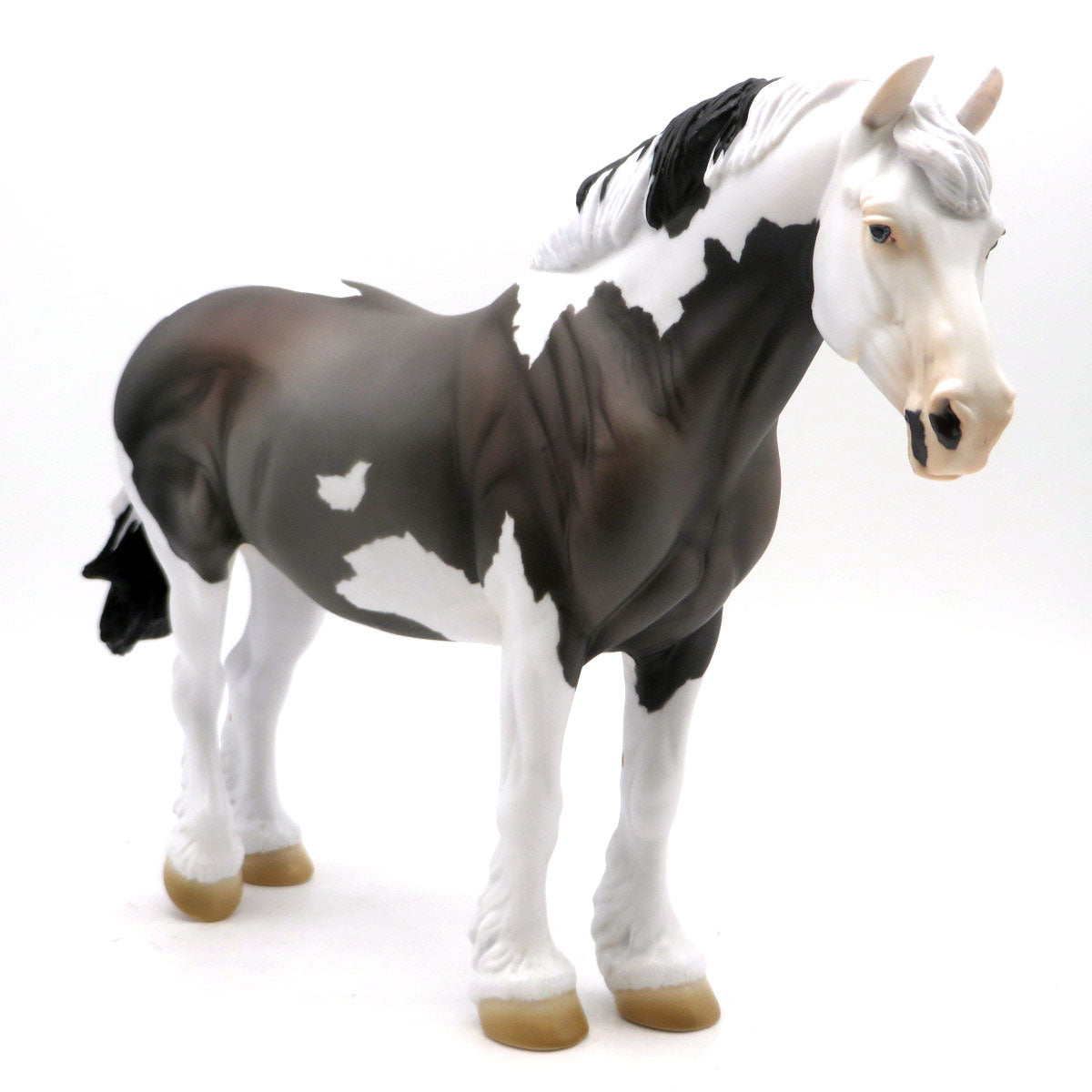 Swing Dance- OOAK Bay going grey Pinto Draft Mare Painted by Jess SHCF 22