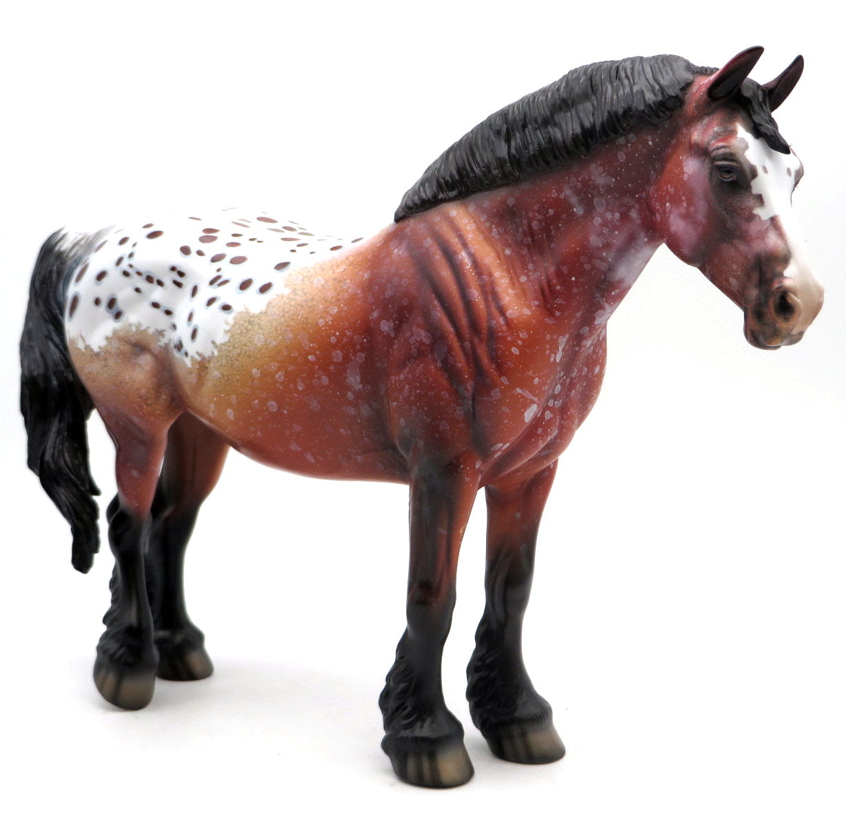 Bette- OOAK Loud Bay Appaloosa Heavy Draft Painted by Dawn  SHCF 22