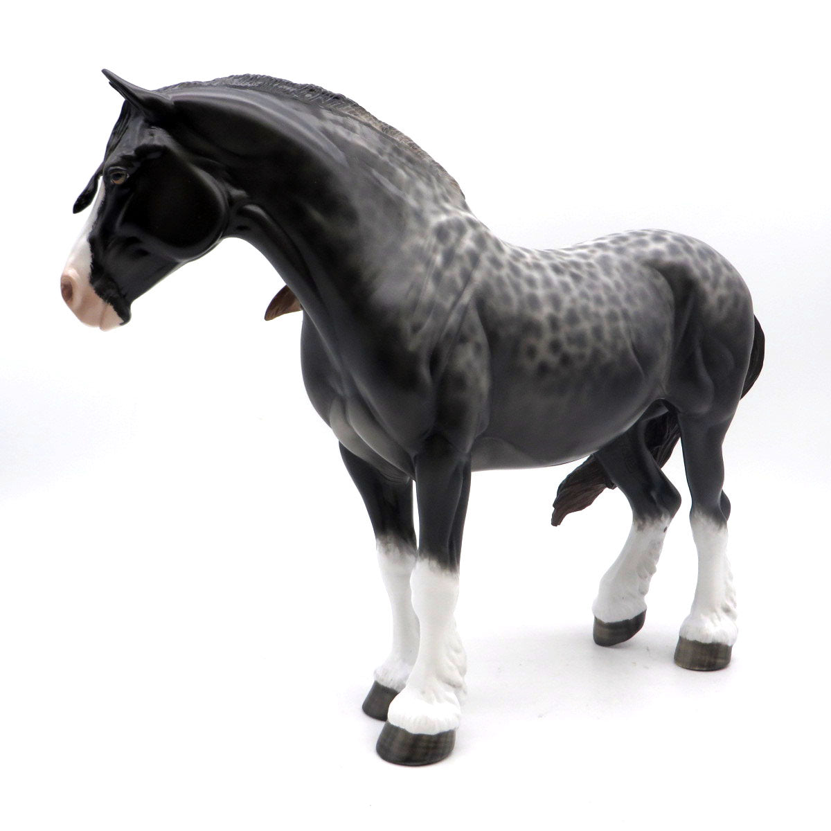 Tallula-OOAK Reverse Dapple Heavy Drafter Painted by Sheryl Leisure 5/23/22