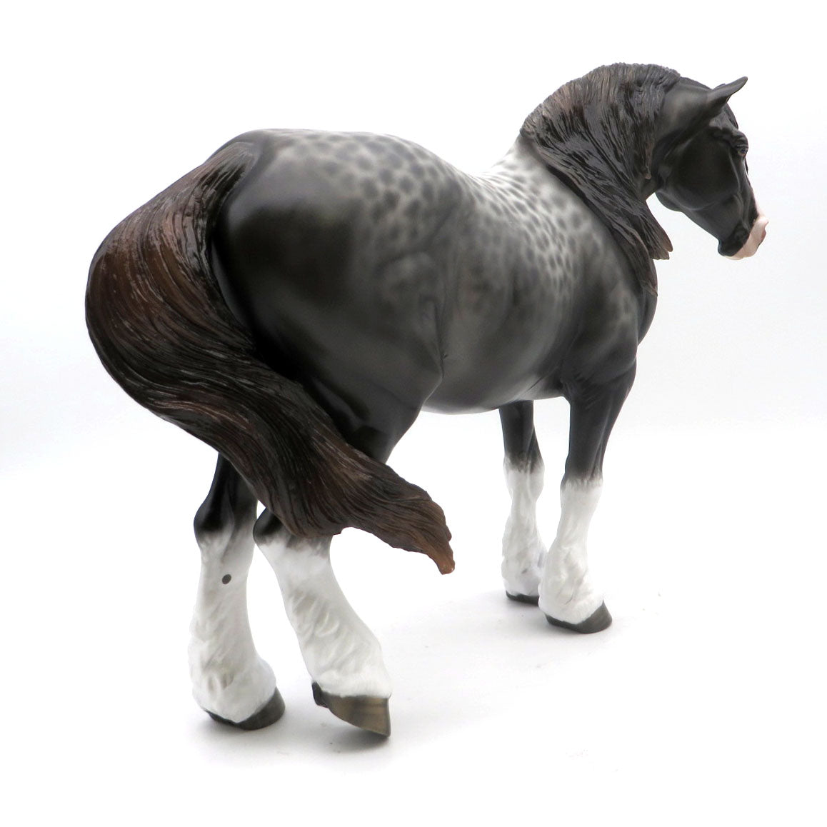 Tallula-OOAK Reverse Dapple Heavy Drafter Painted by Sheryl Leisure 5/23/22