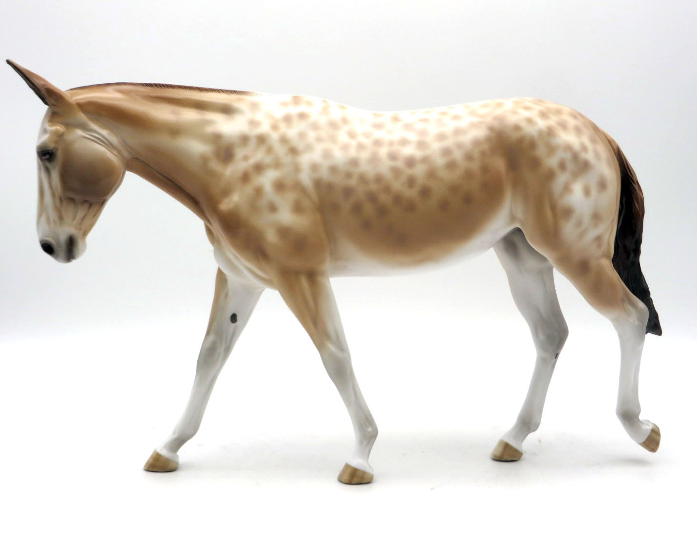 Dolly-OOAK Reverse Dapple Mule Painted by Sheryl Leisure 5/23/22