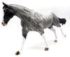 Adonis-OOAK Lacy Black Running Stock Horse Painted by Sheryl Leisure 6/1/22