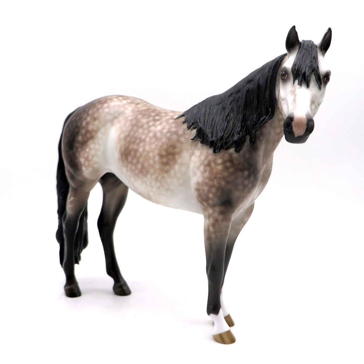 Leander-OOAK Dapple Grey ISH Painted by Sheryl Leisure 6/6/22