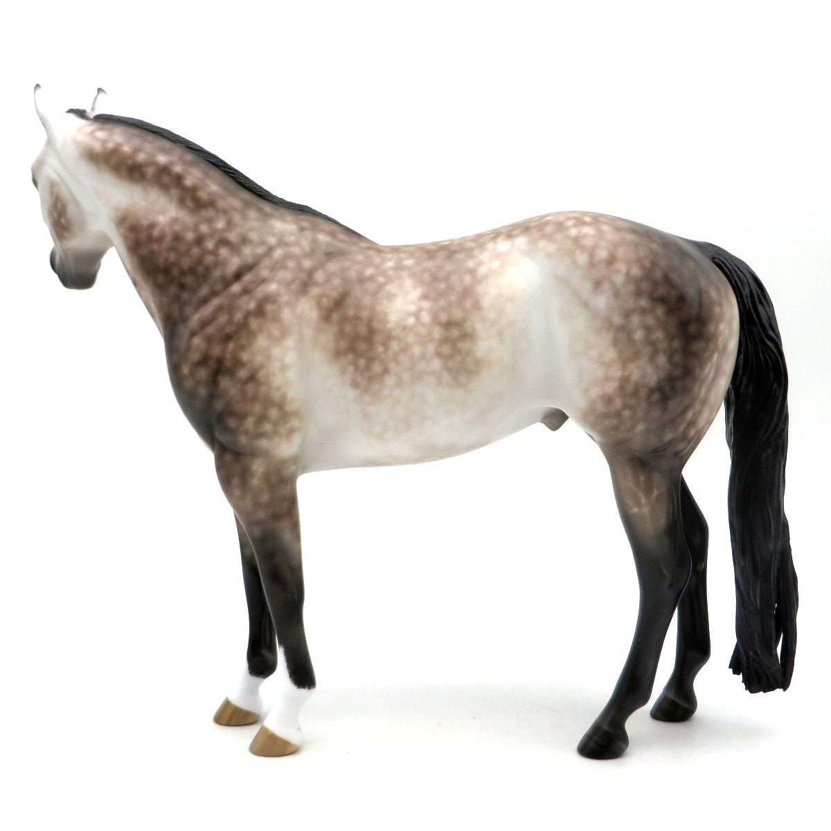 Leander-OOAK Dapple Grey ISH Painted by Sheryl Leisure 6/6/22