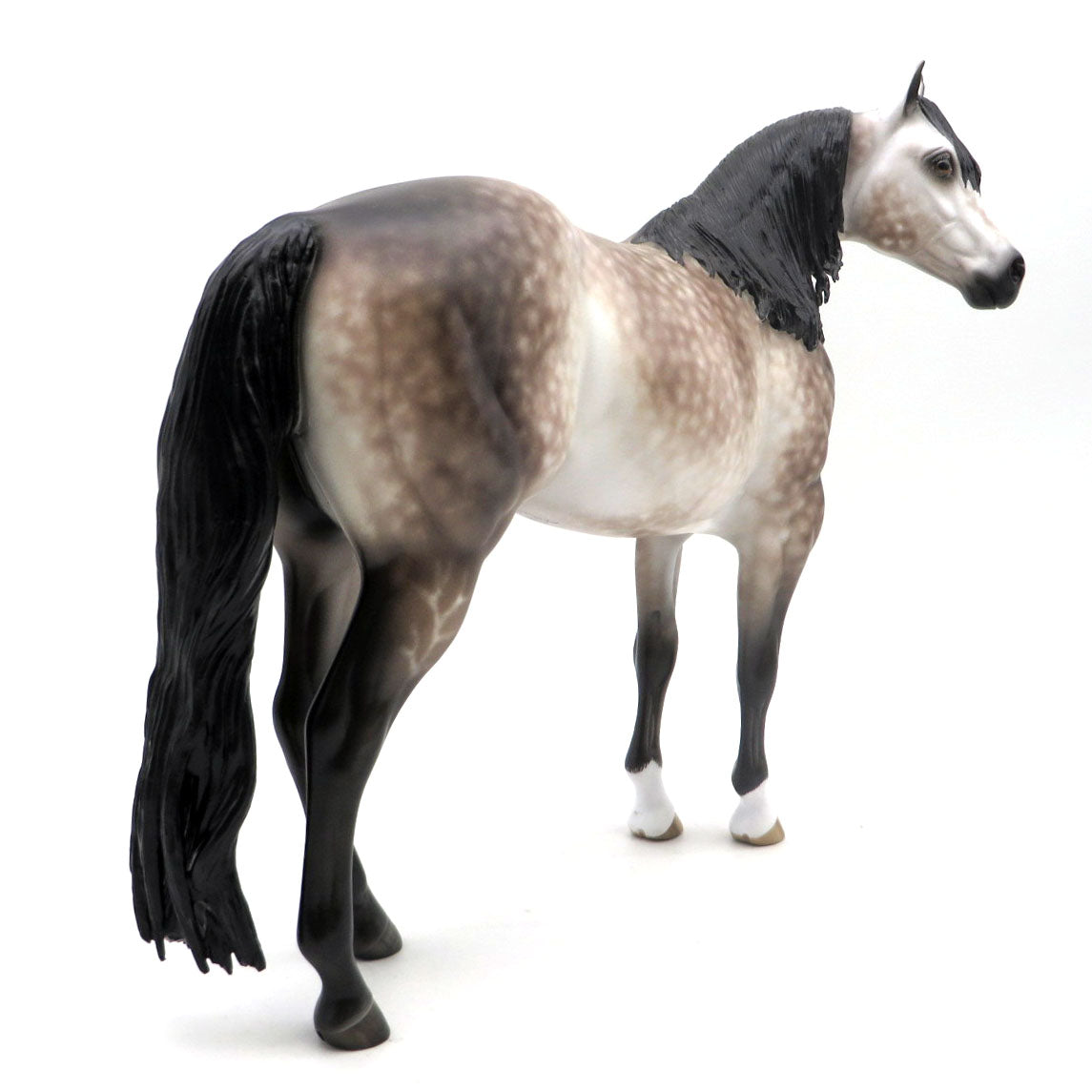 Leander-OOAK Dapple Grey ISH Painted by Sheryl Leisure 6/6/22