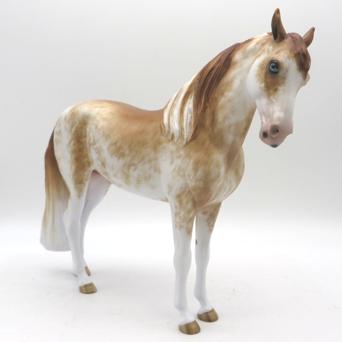 Morpheus-OOAK Chestnut Sabino Andalusian Painted by Sheryl Leisure 6/1/22