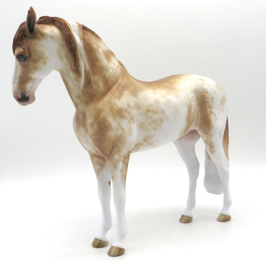 Morpheus-OOAK Chestnut Sabino Andalusian Painted by Sheryl Leisure 6/1/22
