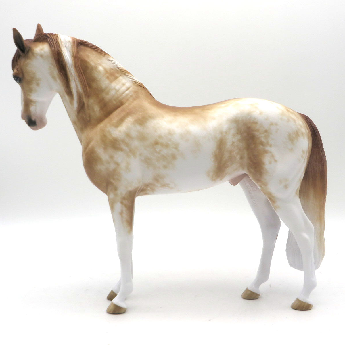 Morpheus-OOAK Chestnut Sabino Andalusian Painted by Sheryl Leisure 6/1/22