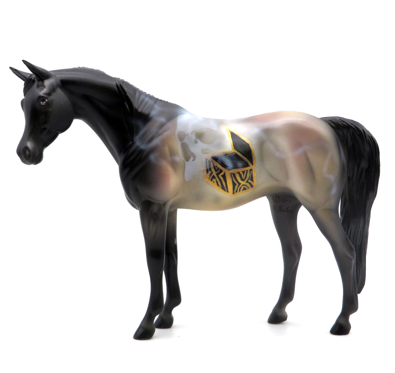 Pandora's Box-OOAK Deco Arabian Pebbles Painted By Dawn Quick EQ 22