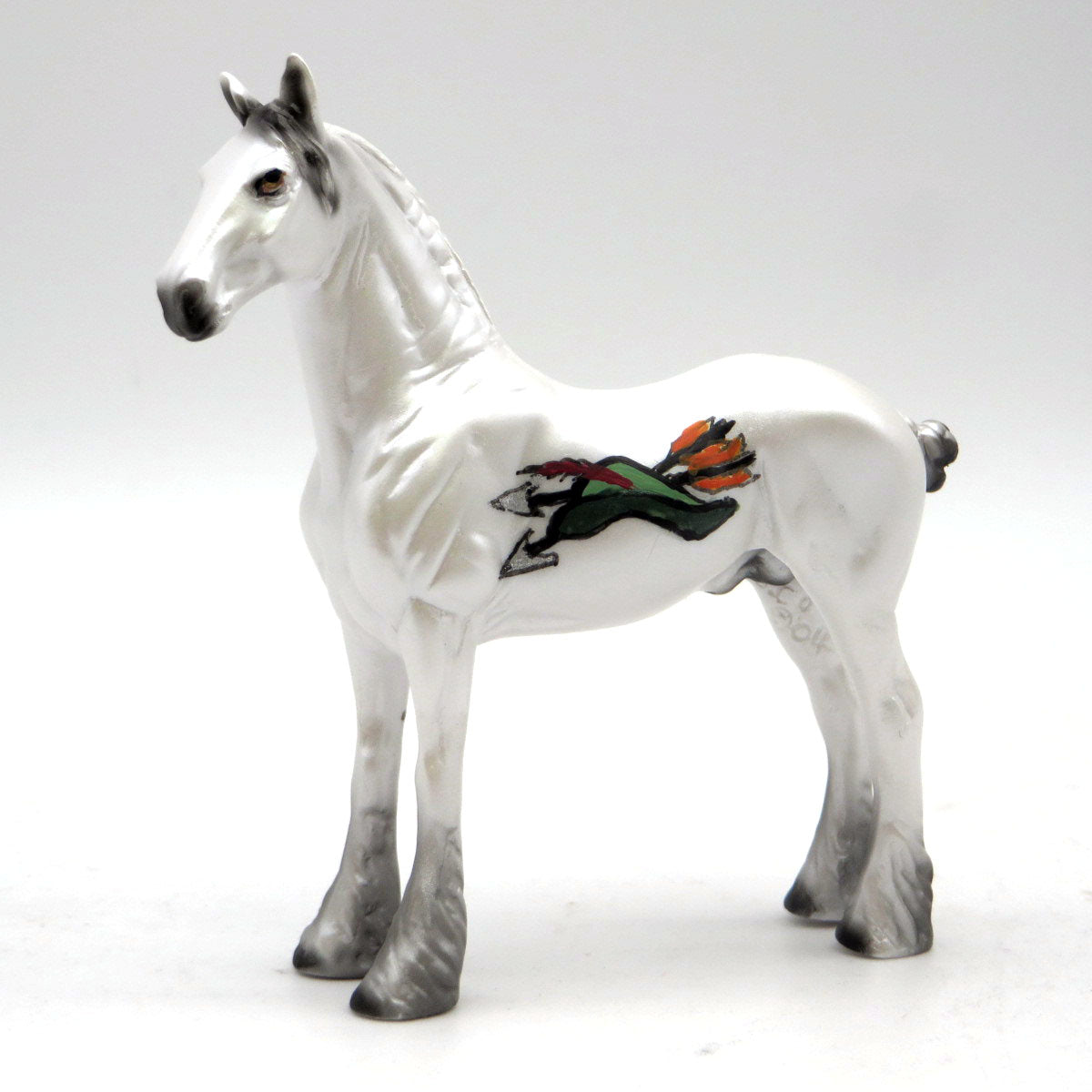 Sherwood-OOAK Deco Heavy Draft Chip Painted By Dawn Quick EQ 22