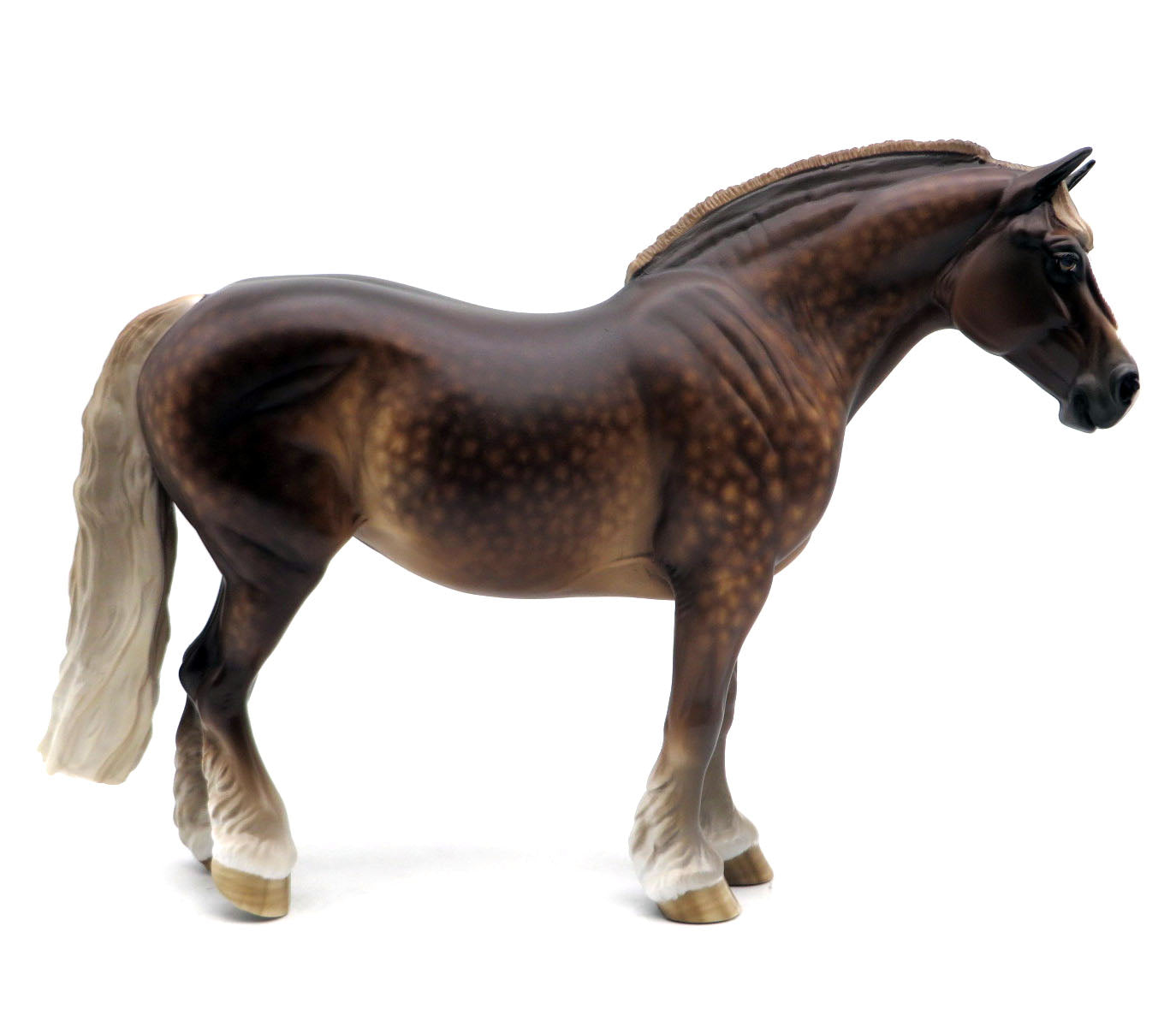 Minerva-OOAK Dapple Sorrel Heavy Draft Painted by Sheryl Leisure 6/6/22