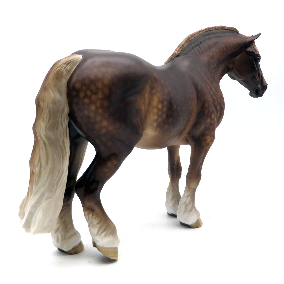 Minerva-OOAK Dapple Sorrel Heavy Draft Painted by Sheryl Leisure 6/6/22