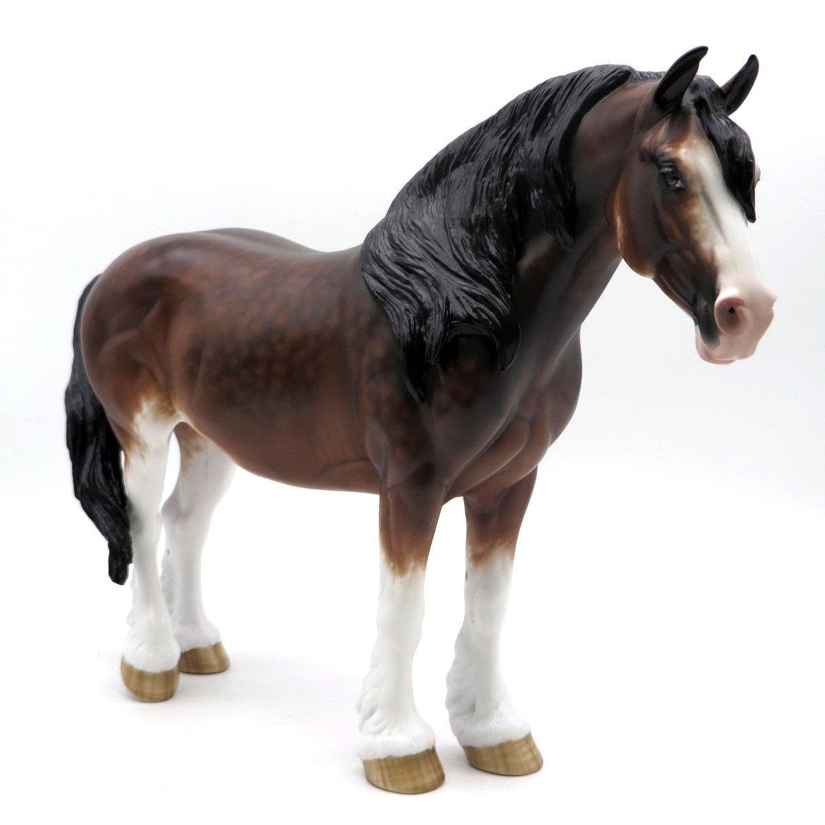 Vesta-OOAK Dapple Bay Heavy Draft Painted by Sheryl Leisure EQ 22