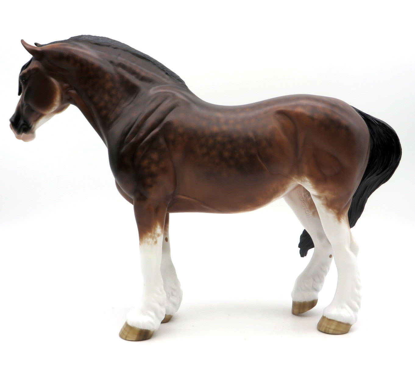 Vesta-OOAK Dapple Bay Heavy Draft Painted by Sheryl Leisure EQ 22
