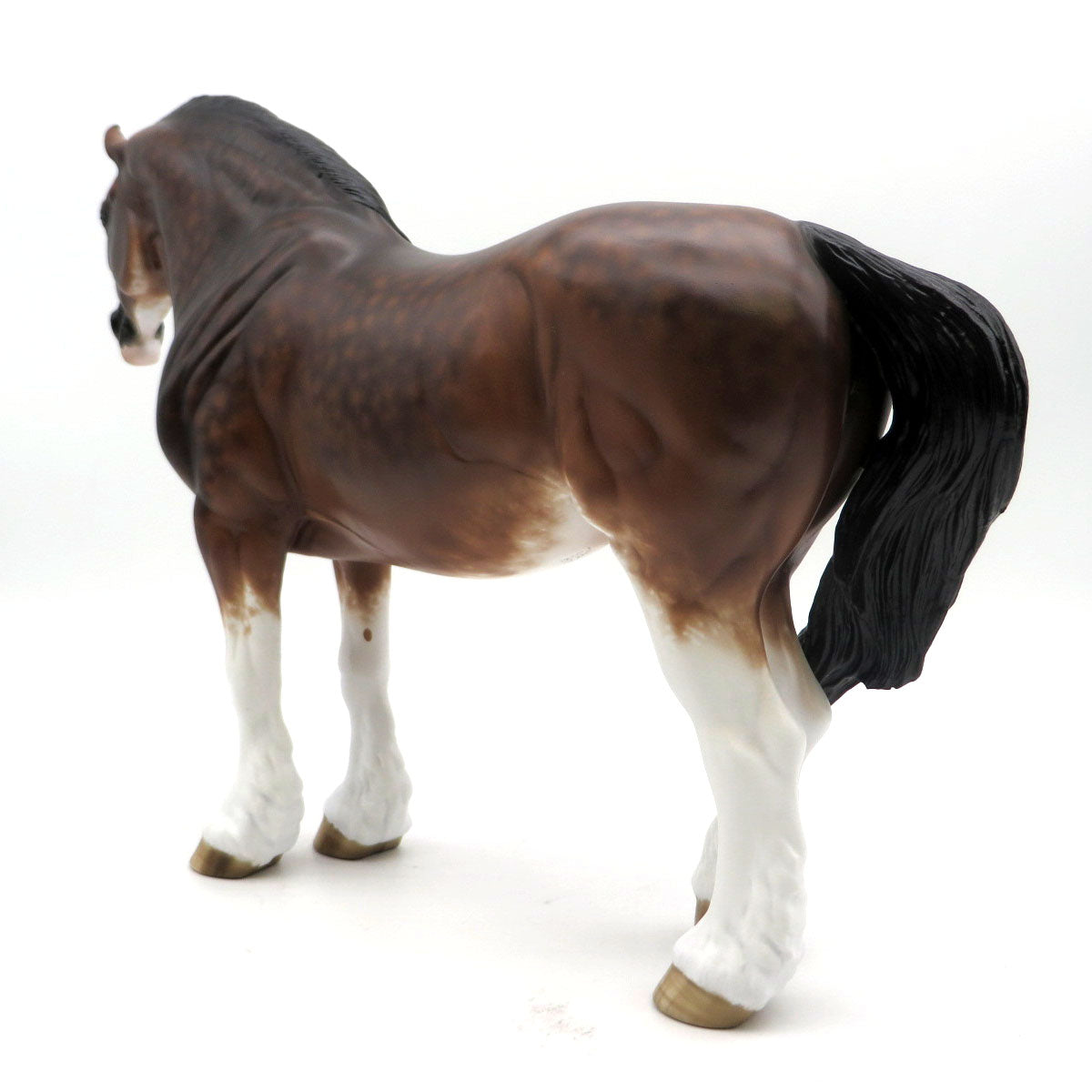 Vesta-OOAK Dapple Bay Heavy Draft Painted by Sheryl Leisure EQ 22