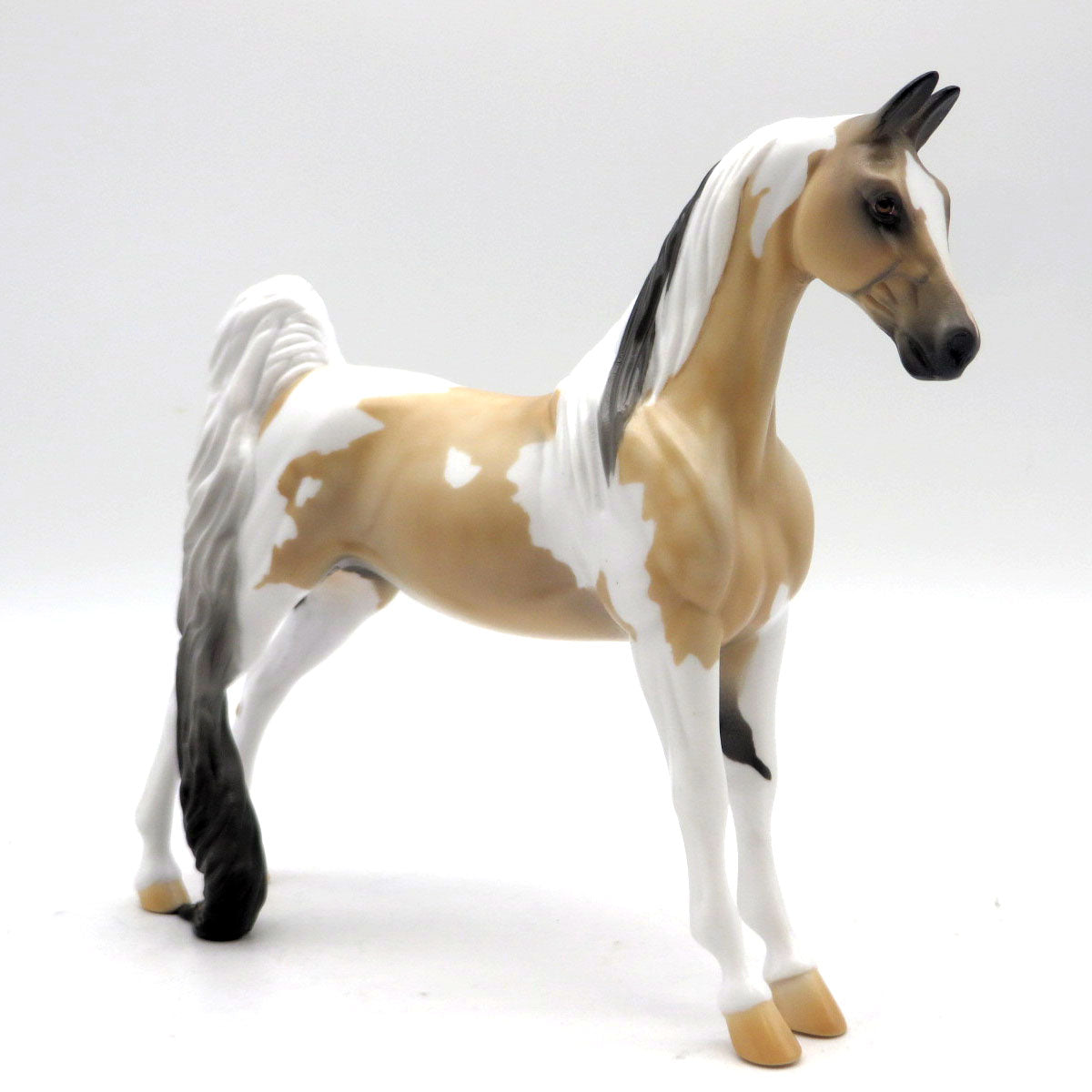 Spellbound-OOAK Buckskin Pinto Pebbles Painted by Jess EQ 2022