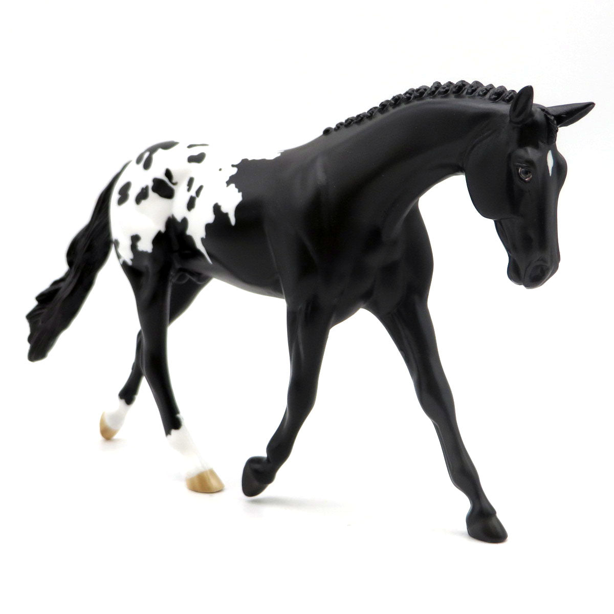 Agate-OOAK Black Appaloosa Pebbles Warmblood EQ 22