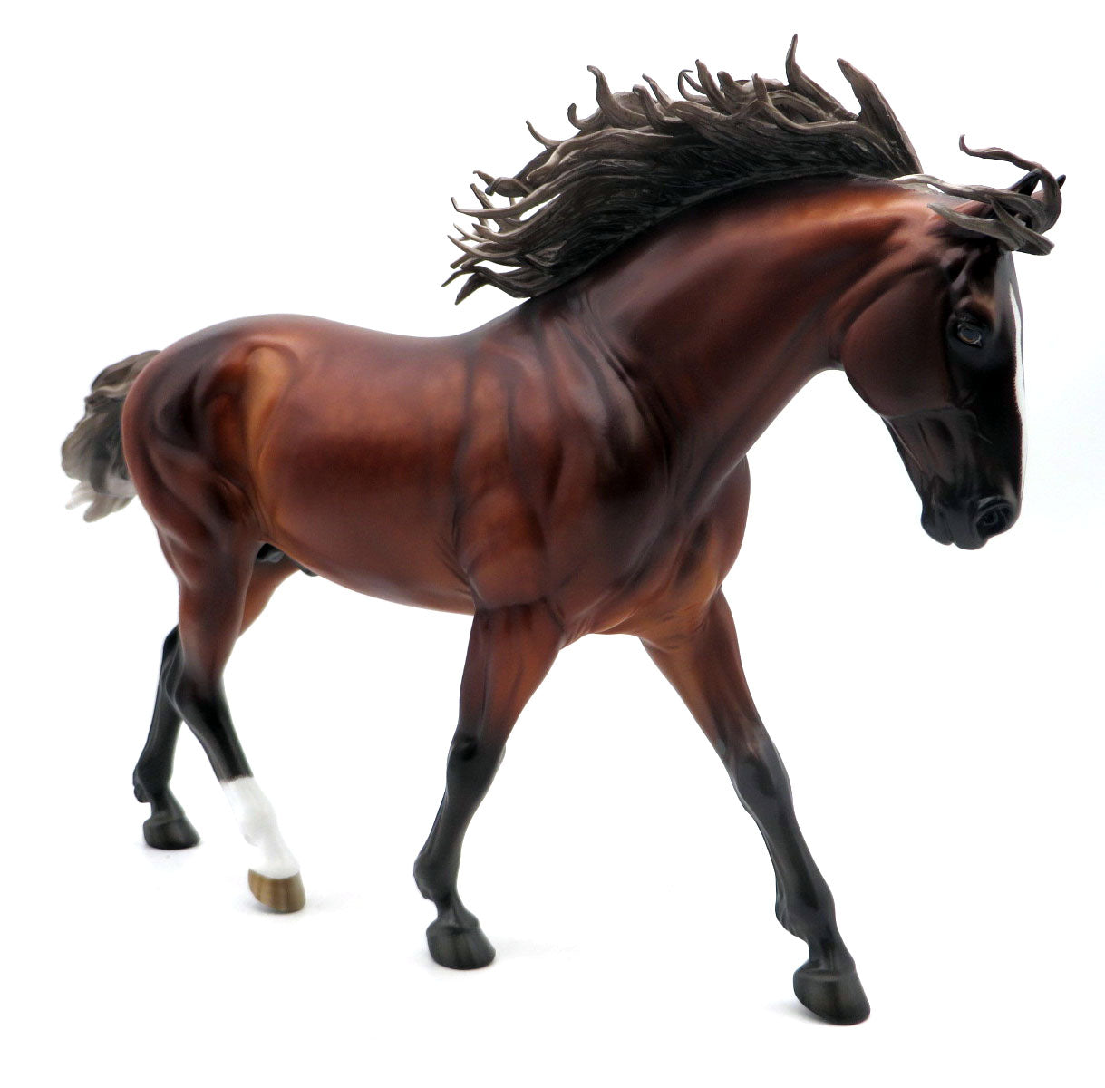 Anthony-OOAK Irish Draft Silver Bay  Painted by Sheryl Leisure 6/13/22