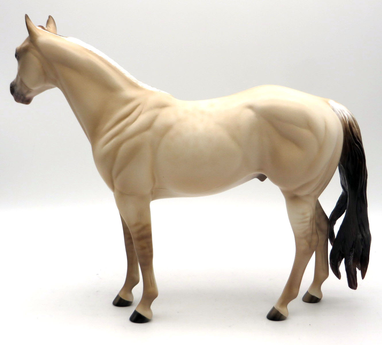 Edgar-OOAK Buckskin Champagne ISH Painted by Sheryl Leisure 6/13/22