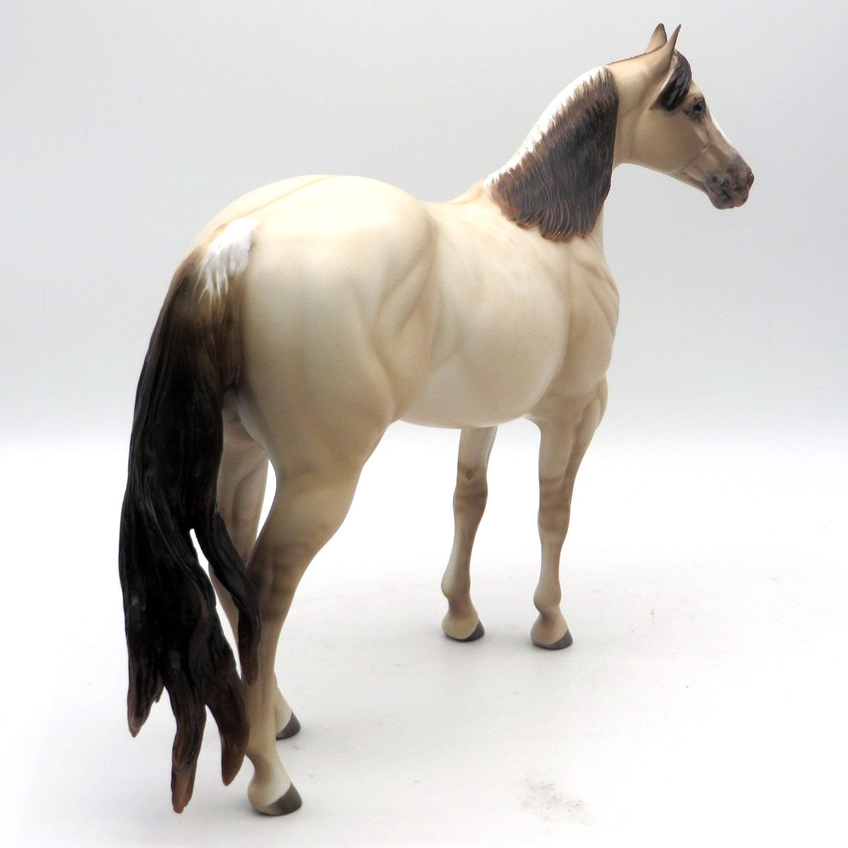 Edgar-OOAK Buckskin Champagne ISH Painted by Sheryl Leisure 6/13/22